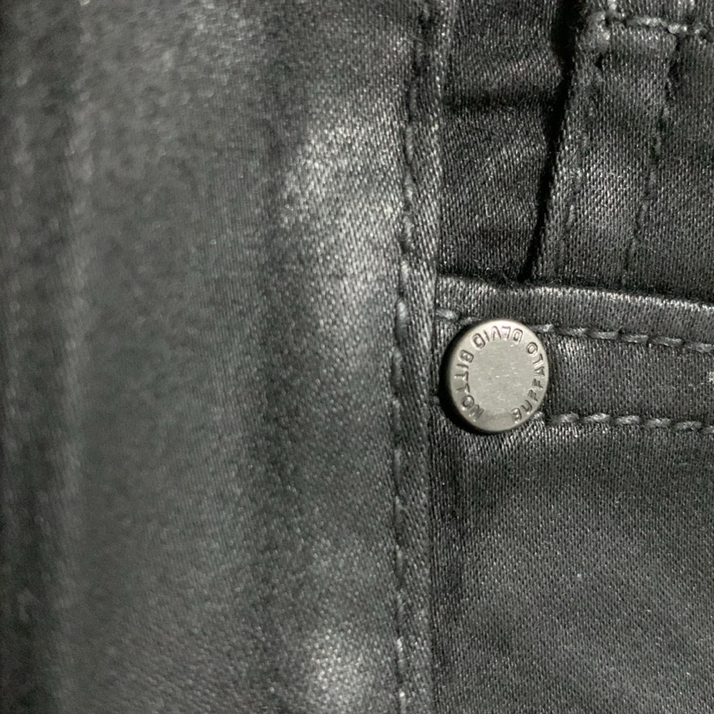 Buffalo David Bitton Mid Rise Faith Black Wax Skinny Jeans - Picture 12 of 15